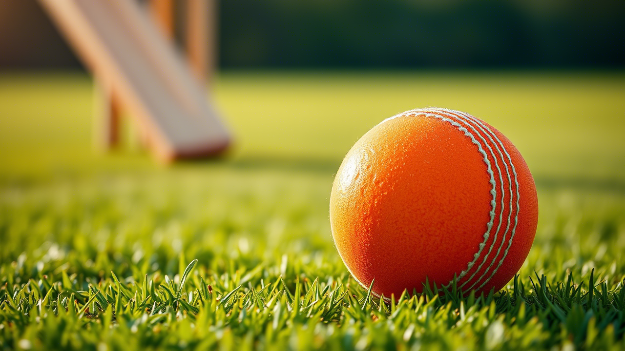 Hard Tennis Cricket Ball Orange